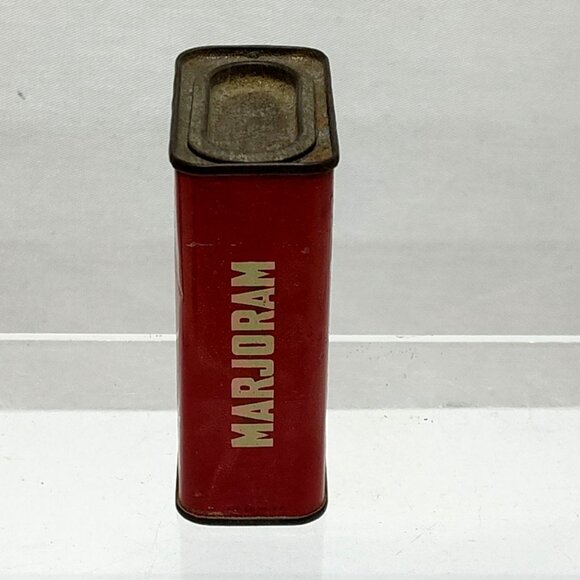 Ben-Hur Marjoram Spice Tin Container 2 Oz 1940s Collectible Kitchen Décor Vintag - Picture 3 of 7